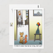 Ihn betteln Postkarte machen (Vorne/Hinten)