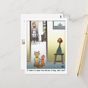 Ihn betteln Postkarte machen