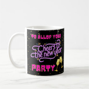 Ihnen allen Beifall für das neue Jahr Party Kaffeetasse