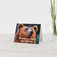 Ihnen ein Beary wünschen alles- Gute zum