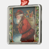 Ihnen ein fröhliches ChristmasSanta Marschieren Ornament Aus Metall (Links)