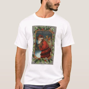 Ihnen ein fröhliches ChristmasSanta Marschieren T-Shirt