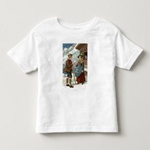 Ihnen eine glückliche neue YearMountain Szene Kleinkind T-shirt
