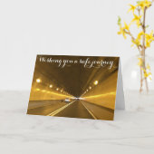 Ihnen eine sichere Reise wünschen. Karte (Gelbe Blume)