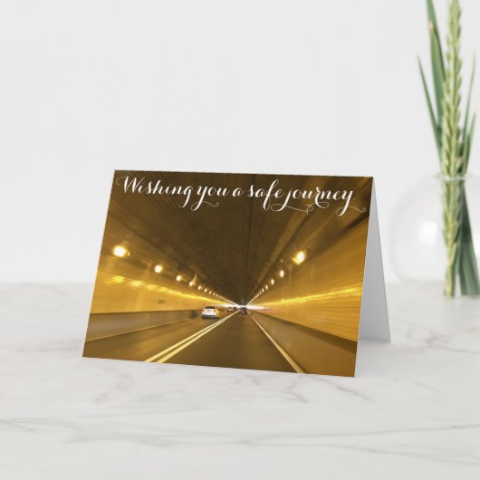 Ihnen eine sichere Reise wünschen. Karte (Vorderseite)