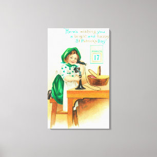 Ihnen eines hellen und glücklichen St Patrick Leinwanddruck