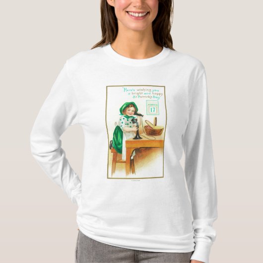 Ihnen eines hellen und glücklichen St Patrick T-Shirt (Vorderseite)