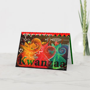 Ihnen Einheit und Frieden wünschen… Kwanzaa Feiertagskarte
