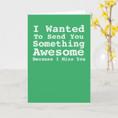 Ihnen etwas Phantastisches schicken Miss You Karte (Gelbe Blume)