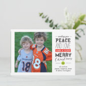 Ihnen Feiertags-Foto-Karte wünschen Feiertagskarte (Stehend Vorderseite)