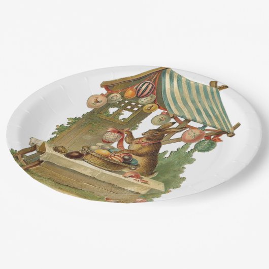 Ihnen fröhlichen Ostern wünschen Pappteller (Schrägansicht)