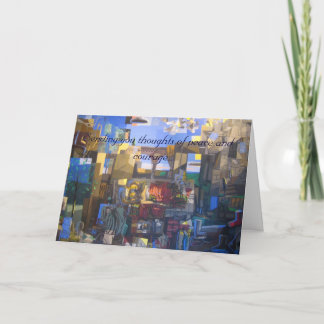 Ihnen Gedanken des Friedens und des Mutes Karte