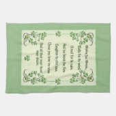 Ihnen immer irischen Segen wünschen Geschirrtuch (Horizontal)