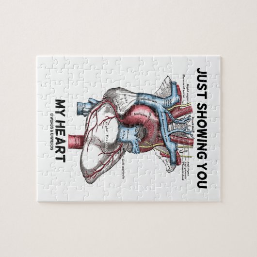 Ihnen mein Herz (anatomisches Herz) gerade, Puzzle (Horizontal)