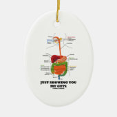 Ihnen meine Eingeweide (Verdauungssystem-Spaß) Keramikornament (Vorne)