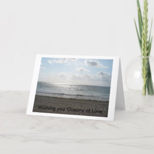 Ihnen Ozeane der Liebe wünschen Karte