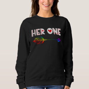 Ihr 1-Funny-Valentinstag Lesben-Paar LGBT Sweatshirt