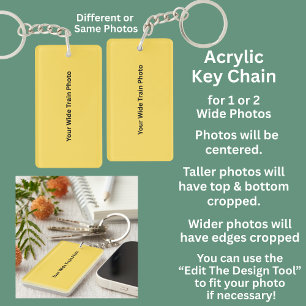 Ihr 1- oder 2-Foto Schlüsselanhänger