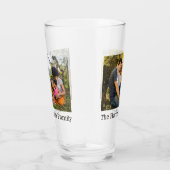 IHR 2 Fotos & Name für Pint-Glas Glas (Rechts)