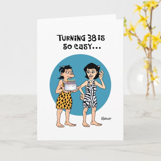 Ihr 38. Geburtstagsgruß Karte (Gelbe Blume)