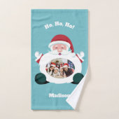 IHR 3 Fotos & Name Custom Santa Handtuch Set (Handtuch)