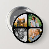 Ihr 4-Foto-Button-Button-Abzeichen Button (Vorne & Hinten)
