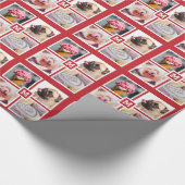 IHR 4-FOTO- & MONOGRAMM-Packpapier Geschenkpapier (Ecke)