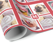 IHR 4-FOTO- & MONOGRAMM-Packpapier Geschenkpapier (Rolleneckpunkt)