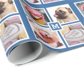 IHR 4-FOTO- & MONOGRAMM-Packpapier Geschenkpapier (Rolleneckpunkt)