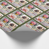 IHR 4-FOTO- & MONOGRAMM-Packpapier Geschenkpapier (Ecke)