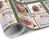 IHR 4-FOTO- & MONOGRAMM-Packpapier Geschenkpapier (Rolleneckpunkt)