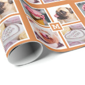 IHR 4-FOTO- & MONOGRAMM-Packpapier Geschenkpapier (Rolleneckpunkt)