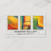 Ihr 4-Foto-Portfolio aus weißem Ziegelstein Visitenkarte (Vorderseite)