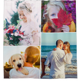 Ihr 4 Foto Rundrahmen Duschvorhang