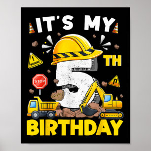 Ihr 5. Geburtstag Bauausgrabungsgrab 5 Y Poster