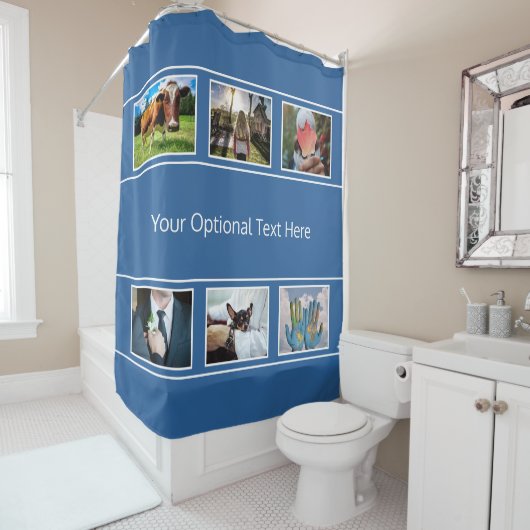 IHR 6 FOTO- u. TEXT-Duschvorhang Duschvorhang (Beispiel)