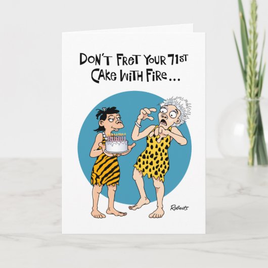 Ihr 71. Geburtstag Karte (Vorderseite)