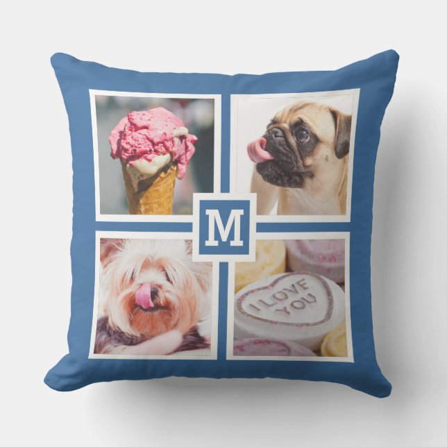 IHR 8 FOTOS & MONOGRAM Kissen (Vorderseite)