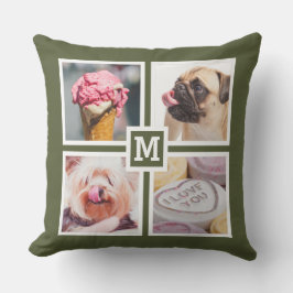 IHR 8 FOTOS & MONOGRAM Kissen Für Draußen