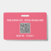 Ihr Abzeichen für die QR-Codeprüfung Ausweis (Rückseite)