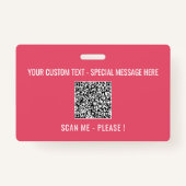 Ihr Abzeichen für die QR-Codeprüfung Ausweis (Rückseite)