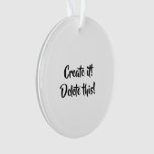 Ihr akryllischer Circle Ornament (Vorderseite)