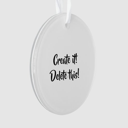 Ihr akryllischer Circle Ornament (Vorderseite)