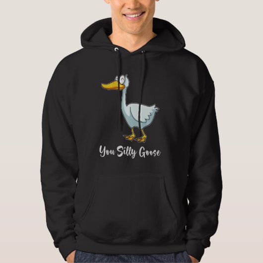 Ihr Alberner Gänsefreund lächelt Hoodie (Vorderseite)