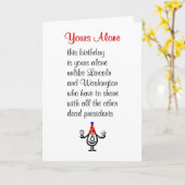 Ihr allein ein lustiges Geburtstagsgedicht Karte (Gelbe Blume)