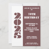 Ihr altes Foto Jahr 1955 70. Geburtstag Einladung (Rückseite)