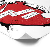 Ihr anatomisches Herz hören Poster (Ecke)