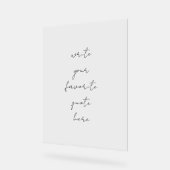 Ihr Angebot Acrylschild (Winkel)