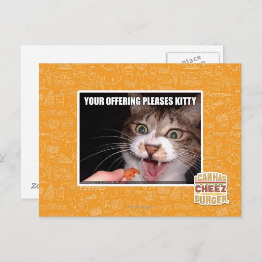 Ihr Angebot BITTE KLEIN Postkarte (Vorne/Hinten)