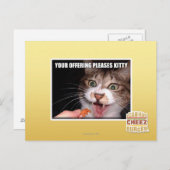 Ihr Angebot BITTE KLEIN Postkarte (Vorne/Hinten)